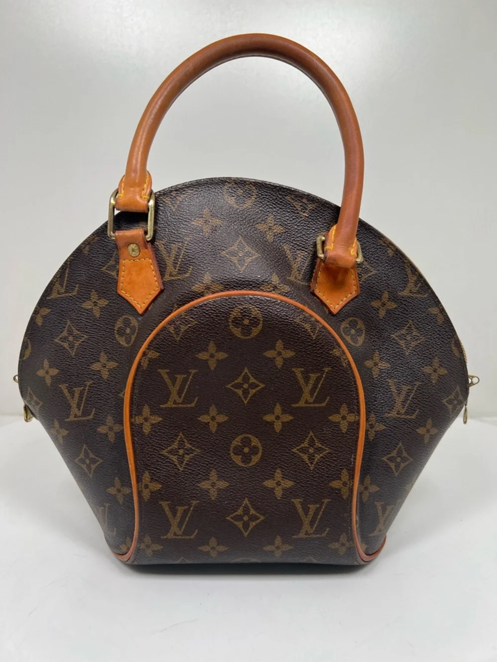 Louis Vuitton Ellipse Satchel PM Brown Leather/Canvas
